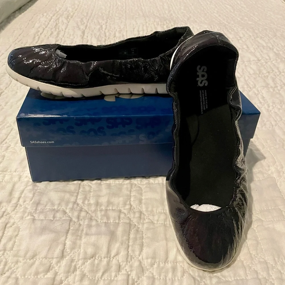 Like NEW SAS Comfort Shoe “Radiant” Carbon (black) Size 10W - Picture 8 of 8